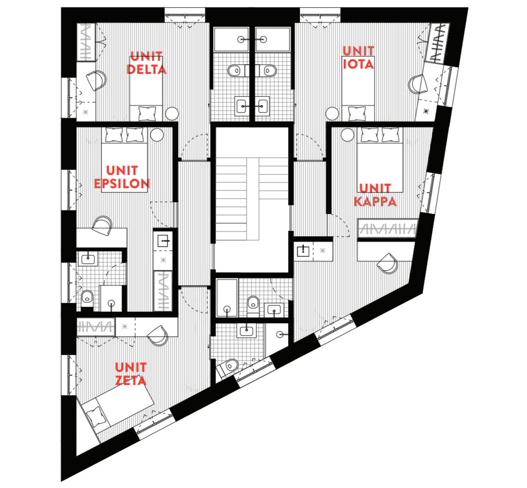 Unit Residence Lisboa First Floor Plan